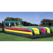 3 lanes inflatable bungee run game